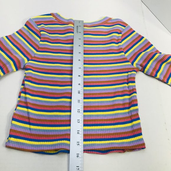 Lot of 2 Wild Fable Women's Size XS Long Sleeve Tee Shirts Peach Multicolor - Picture 13 of 16